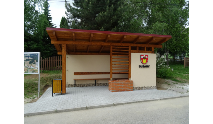 Rekonštrukcia autobusovej zastávky v obci Sušany
