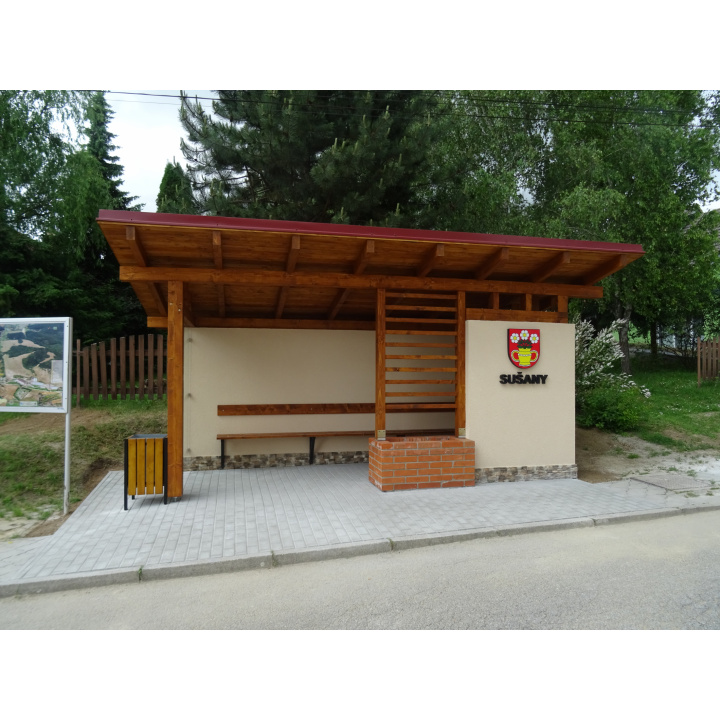 Rekonštrukcia autobusovej zastávky v obci Sušany
